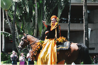 ハワイ Aloha Festivals セレモニーの様子1