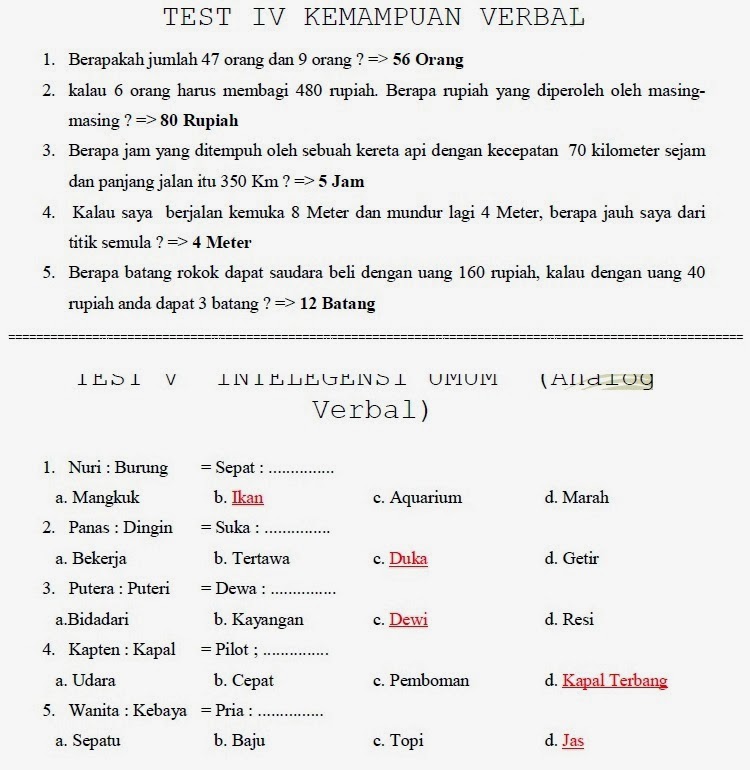 Soal Psikotes UI-IST-(2017) + TOEFL - Soal Psikotes UI-IST