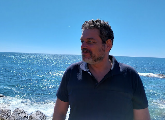 Juan in front of the Atlantic Ocean