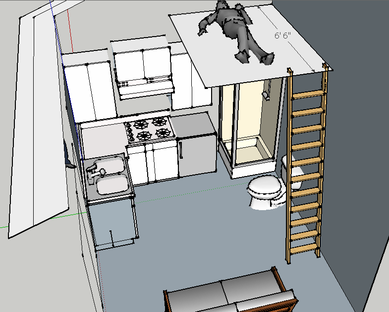 just started learning how to use Google Sketchup so this is terrible 