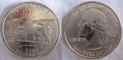 usa north dakota state quarter