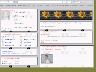 plain myspace layouts