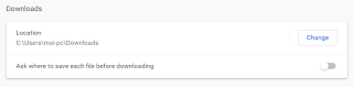 Cara Mengubah Lokasi Folder Download di Google Chrome PC