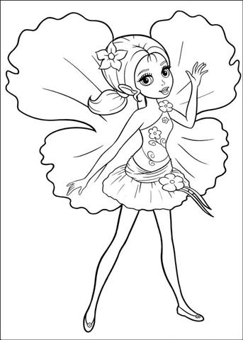 Barbie Coloring Sheets on Coloring Pages Fun  Barbie Thumbelina Coloring Pages