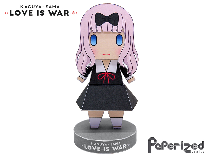 Kaguya Sama Love Is War Chika Fujiwara Papercraft Paperized Crafts Kaguya Sama Love Is War Chika Fujiwara Papercraft Paperized Crafts