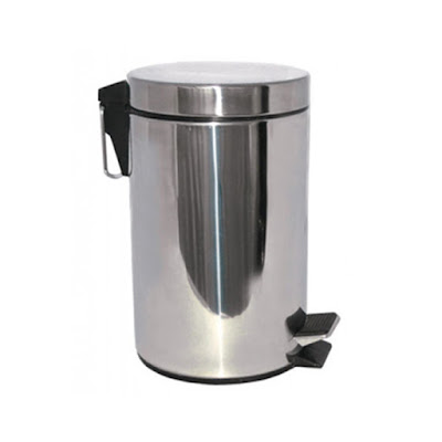 Thùng rác inox đạp chân hình tròn 12 lít