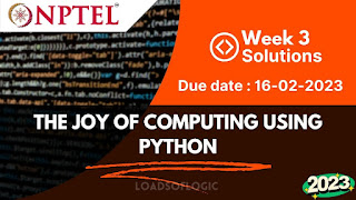 The Joy of Computing Using Python Week 3