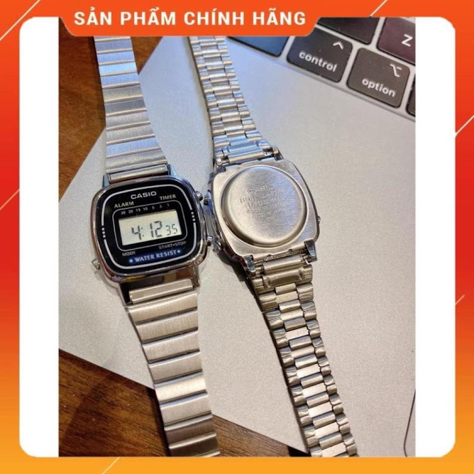 [TẶNG HỘP DA] Đồng hồ điện tử đeo tay cặp đôi nam nữ WR A159 thể thao số led mặt vuông đẹp chính hãng cao cấp