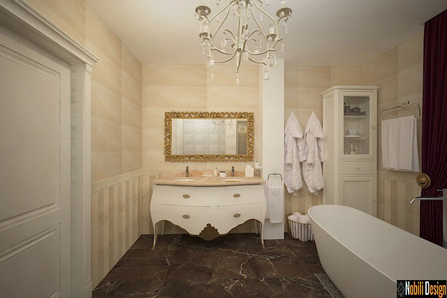 Design interior baie casa Bucuresti - Amenajare baie casa de lux