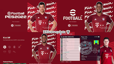 PES 2021 Menu Mod Pack FC Bayern Munchen 2021/2022 by PESNewupdate