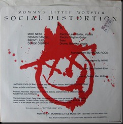 social distortion - another state of mind-mommy's little monster [7''] (1983) back