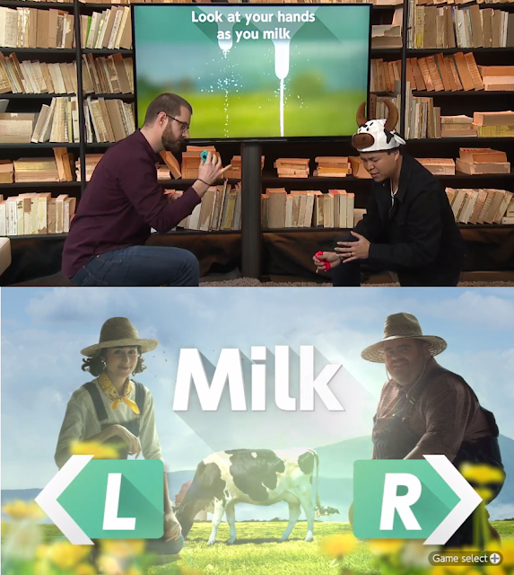 1-2-Switch Milk game cow Nintendo Treehouse Live JC Rodrigo hat