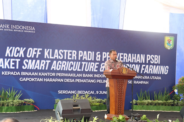 Bupati Sergai Membuka Kegiatan Kick-Off Cluster Padi dan PSBI