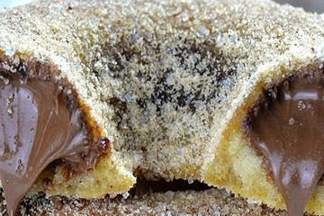   Nutella Filled Baked Donuts