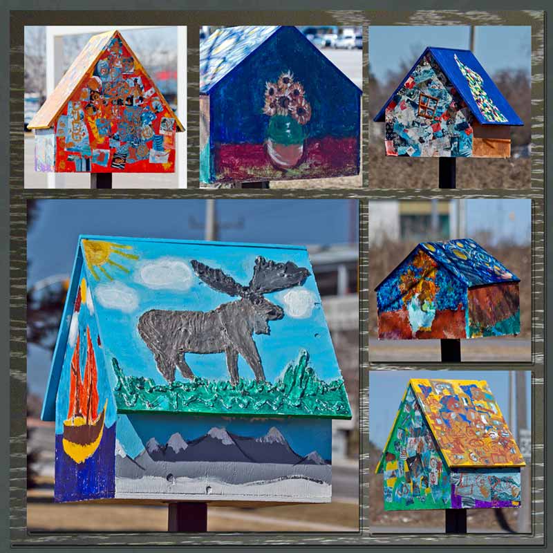 Slice of Life: Birdhouse Art/ Mosaic Monday