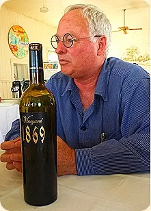 Winemaker Scott Harvey with Vineyard 1869 Zinfandel