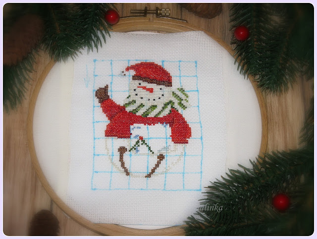 Snowbells mill hill cross stitch 