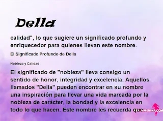 significado del nombre Della