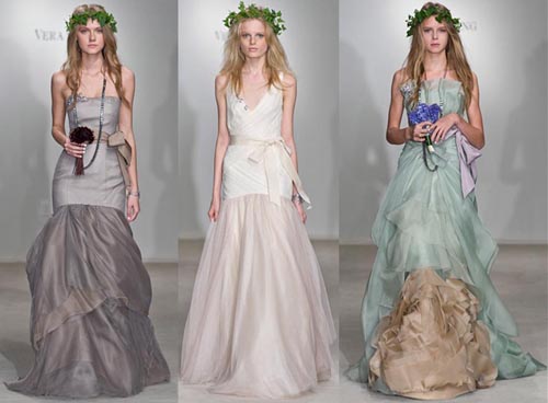 included this picture of three Vera Wang wedding dresses