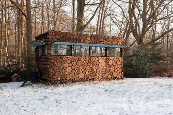 It Might Look Like A Normal Stack Of Firewood. But When You Step Closer… WHOA!