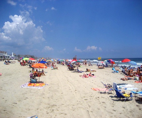 july beach