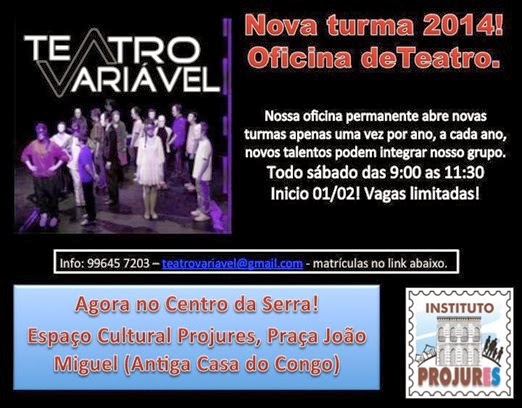 oficina de teatro - Teatro Variável