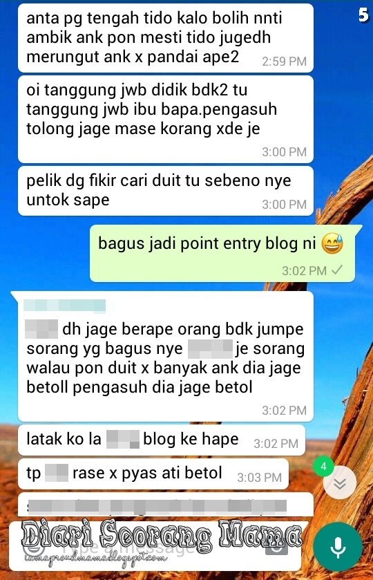 Luahan Hati Seorang Pengasuh