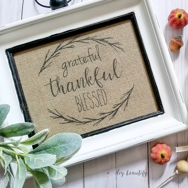 grateful thankful blessed DIY sign