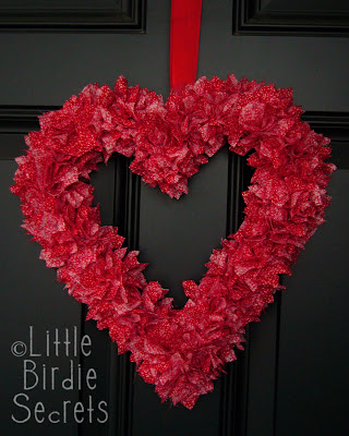 easy valentine's wreath