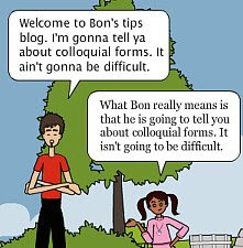 Colloquial forms by bonstips