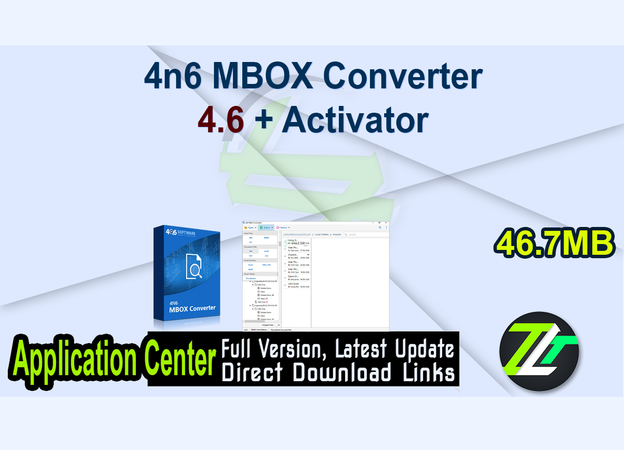 4n6 MBOX Converter 4.6 + Activator