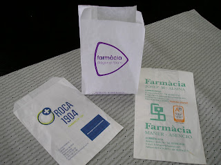 bolsas papel para farmacia impresa con su nombre