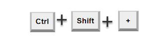 Ctrl Shift + to expand FastTabs in AX