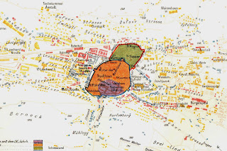 Historischer Stadtplan von St. Gallen (um 1900)