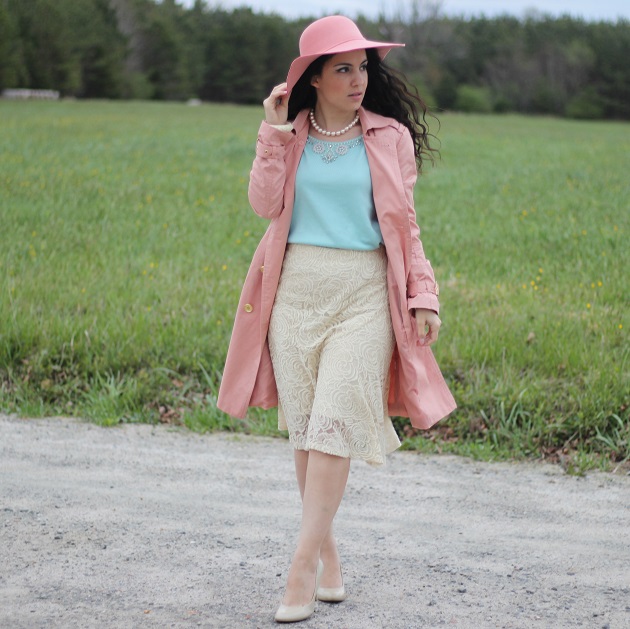 Pink Trench Coat