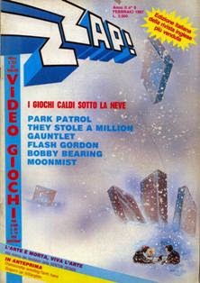 Zzap! 9 - Febbraio 1987 | PDF HQ | Mensile | Videogiochi
Zzap! era una rivista italiana dedicata ai videogiochi nell'epoca degli home computer ad 8-bit.
La rivista originale nasce in Inghilterra col titolo Zzap!64, edita dalla Newsfield Publications Ltd (e in seguito dalla Europress Impact) in Regno Unito. Il primo numero è datato Maggio 1985; era, in questa sua incarnazione britannica, dedicata esclusivamente ai videogiochi per Commodore 64, e solo in un secondo tempo anche a quelli per Amiga; una rivista sorella, chiamata Crash, si occupava invece dei titoli per ZX Spectrum.
L'edizione italiana (intitolata semplicemente Zzap!), autorizzata dall'editore originale, era realizzata inizialmente dallo Studio Vit, fino a quando l'editore decise di curare la rivista con il supporto della sola redazione interna, passando poi, dopo qualche tempo, attraverso un cambio di editore oltre che redazionale, dalle insegne della Edizioni Hobby a quelle della Xenia Edizioni; lo Studio Vit, che ha curato la rivista dal numero 1 (Maggio 1986) al numero 22 (Aprile 1988), poco tempo dopo aver lasciato Zzap! fece uscire nelle edicole italiane una rivista concorrente chiamata K (primo numero nel Dicembre 1988), dedicata sia ai computer ad 8 bit che a 16 bit.
La quasi omonima edizione italiana della rivista anglosassone dedicava ampio spazio spazio anche ad altre piattaforme oltre a quelle della Commodore, come lo ZX Spectrum, i sistemi MSX, gli 8-bit di Atari ed il Commodore 16 / Plus 4 (nonché, in un secondo tempo, anche agli Amstrad CPC), prendendo in esame, quindi, l'intero panorama videoludico dei computer a 8-bit. Anche le console da gioco hanno trovato, successivamente, ampio spazio nelle recensioni di Zzap!, fino a quando la Xenia Edizioni decise di inaugurare una rivista a loro interamente dedicata, Consolemania.
L'edizione nostrana è stata curata, tra gli altri, da Bonaventura Di Bello, e in seguito da Stefano Gallarini, Giancarlo Calzetta e Paolo Besser.
Con il numero 73 termina la pubblicazione della rivista, in seguito ad un declino inesorabile delle vendite dei computer a 8-bit in favore di quelli a 16 e 32.
Gli ultimi numeri di Zzap! (dal 74 al 84) furono pubblicati come inserti di un'altra rivista della Xenia, The Games Machine (dedicata ai sistemi di fascia superiore). In seguito, la rubrica demenziale di Zzap! intitolata L'angolo di Bovabyte (curata da Paolo Besser e Davide Corrado) passò a The Games Machine, dove è tuttora pubblicata.
Tra i redattori storici di Zzap!, che abbiamo visto anche in altre riviste del settore, ricordiamo tra gli altri Antonello Jannone, Fabio Rossi, Giorgio Baratto, Carlo Santagostino, Max e Luca Reynaud, Emanuele Shin Scichilone, Marco Auletta, William e Giorgio Baldaccini, Matteo Bittanti (noto con lo pseudonimo il filosofo, usava firmare gli articoli con l'acronimo MBF), Stefano Giorgi, Giancarlo Calzetta, Giovanni Papandrea, Massimiliano Di Bello, Paolo Cardillo, Simone Crosignani.
Dal 1996 al 1999 Zzap! diventò una rivista online, un sito di videogiochi per PC con una copertina diversa ogni mese e la rubrica della posta, e che recensiva i videogiochi con lo stesso stile della versione cartacea (stesso stile delle recensioni, stesse voci per il giudizio finale, caricature dei redattori).