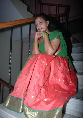 Actress Lalitha in Half Saree Photos