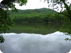 Lake Douthat view from Blue Heron Trail