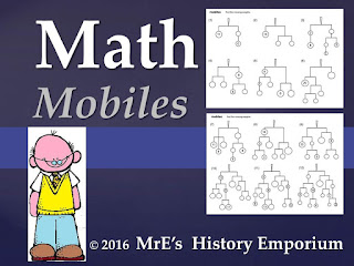 https://www.teacherspayteachers.com/Product/ANY-LESSON-Math-Mobiles-projects-2621309