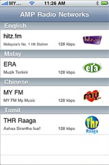 AMP Radio Networks (hitz.fm/ERA/MY FM/THR Raaga) iPhone Apps