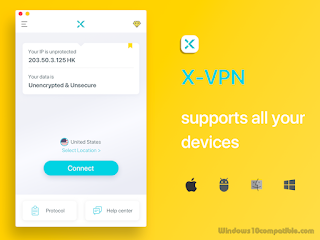 X-VPN (Windows ، macOS ، Android ، iOS