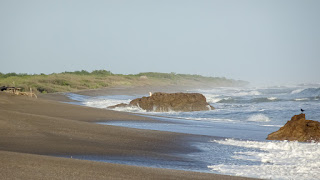 Sharp rocks Nicaragua Beach