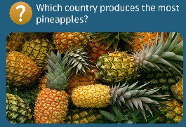 Which country produces the most pineapples?