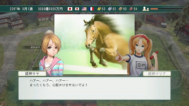 サヤの縁の馬