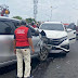 Kecelakaan Beruntun di Flyover MBK Libatkan 3 Mobil, Lalu Lintas Terganggu