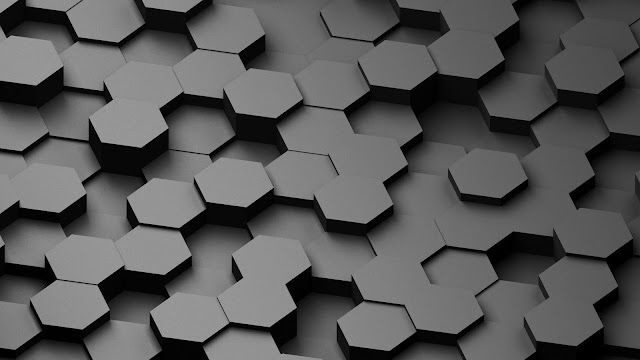 Honeycomb, Abstract, 3D, Gray