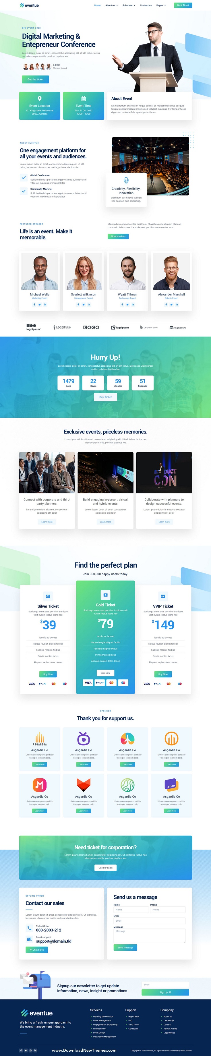 Eventue - Event & Conference Elementor Template Kit Review