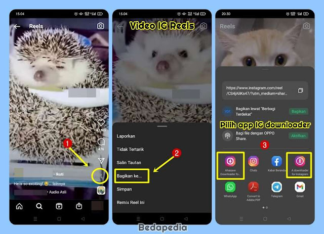 cara download video IG Reels menggunakan aplikasi