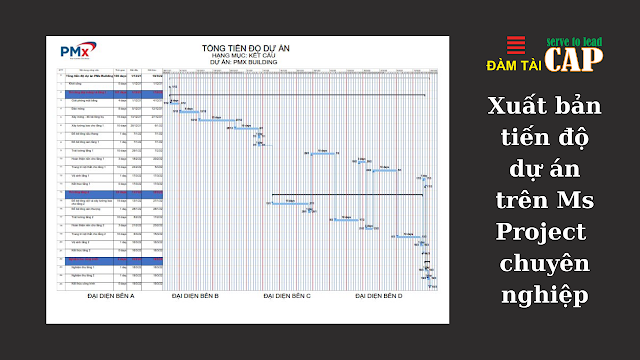 Xuất bản tiến độ dự án trên Ms Project chuyên nghiệp
