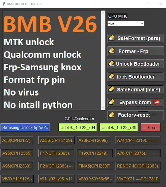 BMB Unlock Tool V26
